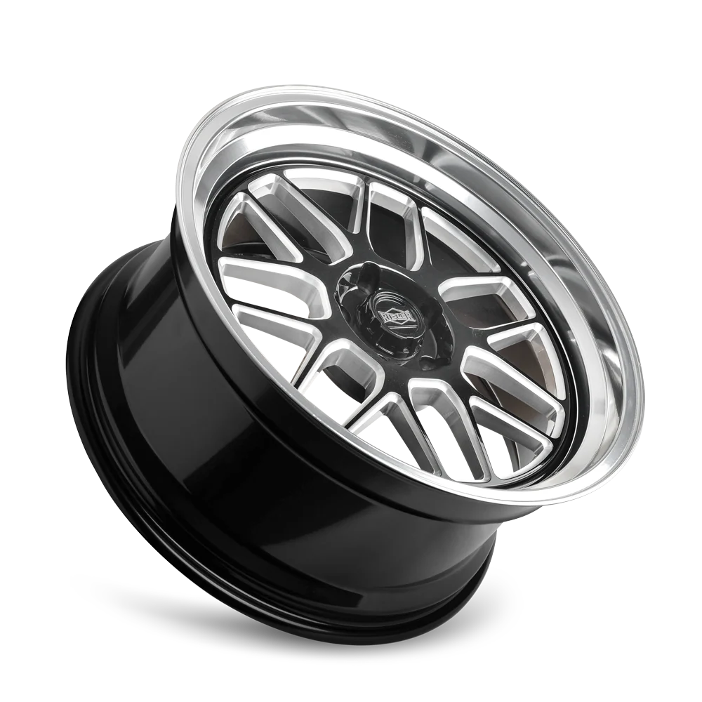 20x10 in Gloss Black Milled w/Diamond Cut Lip Wheel <br> 5x120.65 Bolt Pattern / 0 mm Offset / 83.82 mm Hub - Image 3