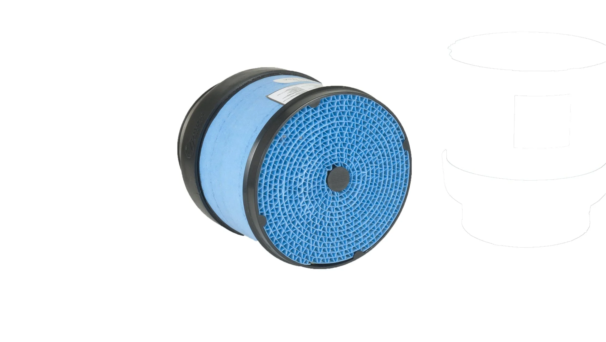 PowerCore Engine Air Filter <br> 7.0in x 6.0in w/ 4.0in Flange ID