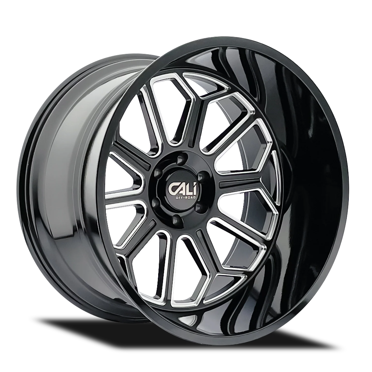Auburn 9117Gloss Black Milled Wheel <br> 20x10 / 6x135 BP / -25mm Offset / 87.1mm Hub