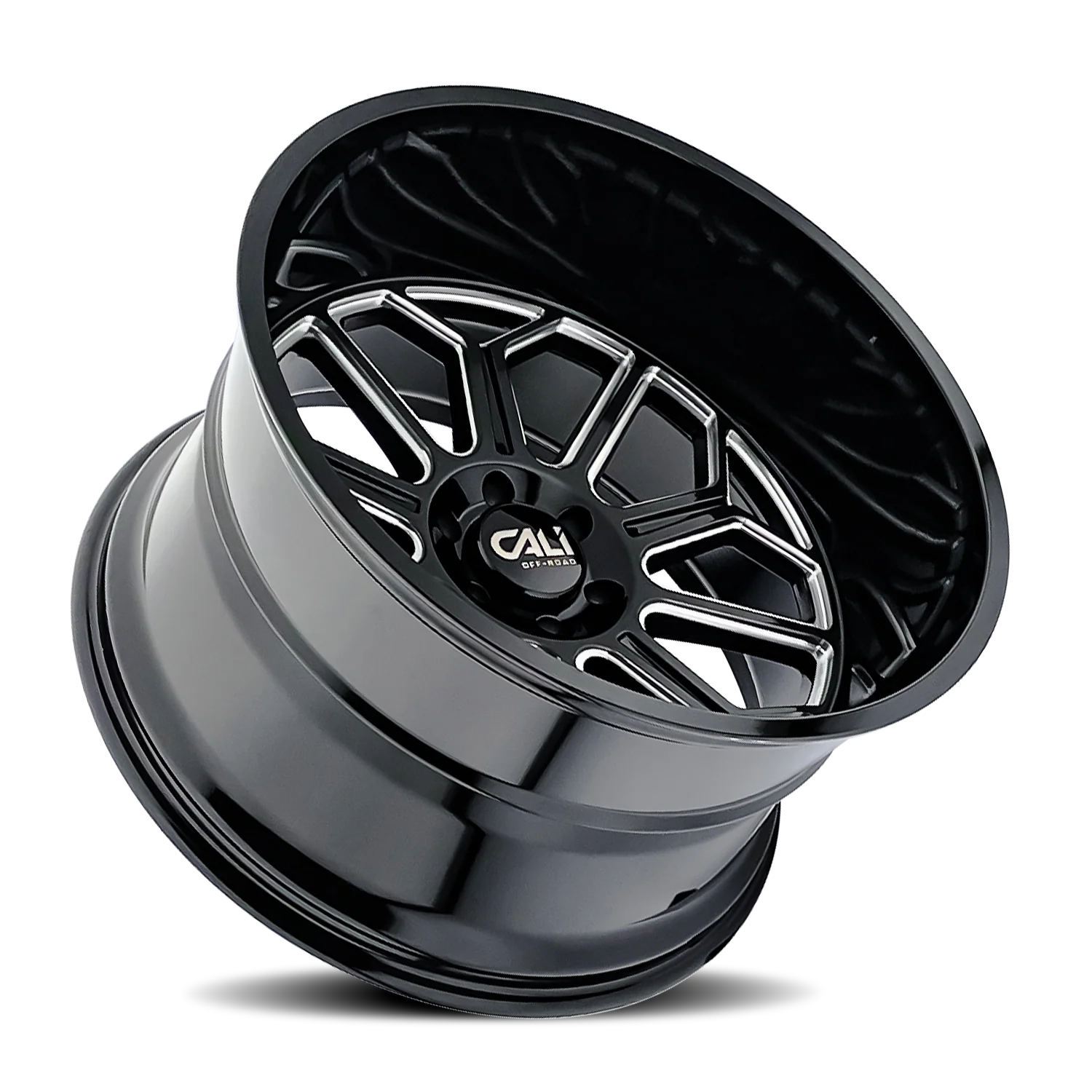 Auburn 9117Gloss Black Milled Wheel <br> 20x10 / 6x135 BP / -25mm Offset / 87.1mm Hub - Image 2