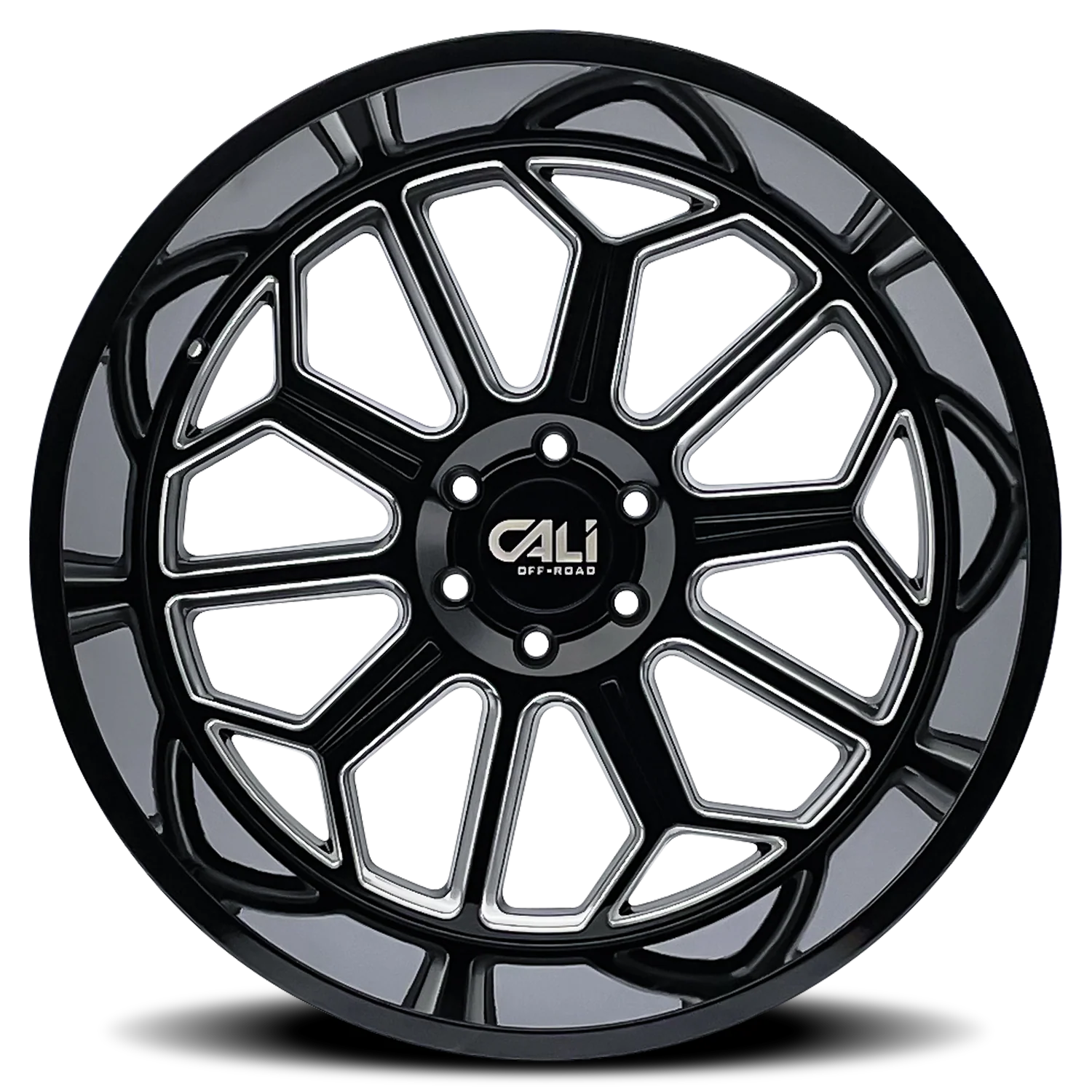 Auburn 9117Gloss Black Milled Wheel <br> 20x10 / 6x135 BP / -25mm Offset / 87.1mm Hub - Image 3