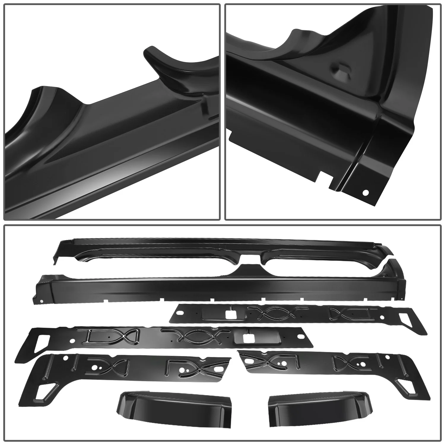 Stamped Steel Weld On Rocker Panels w/Cab Corner<br>01-07 Chevy Silverado GMC Sierra 1500-3500, Classic - Image 3