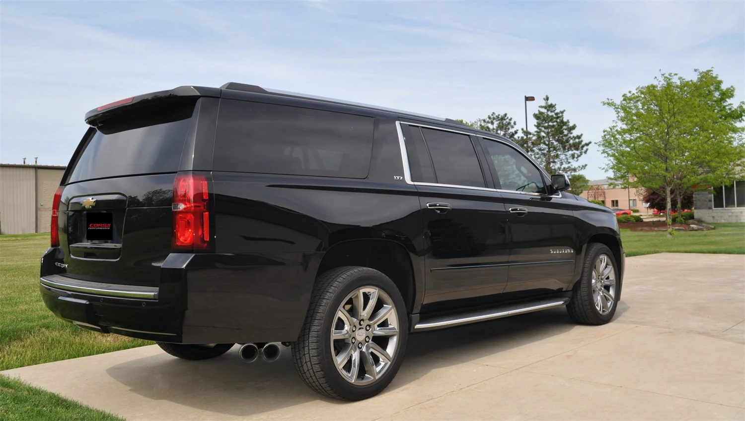 3in Cat-Back Single Exit w/ 4in Polished Tips <br> 15-20 Chevy Suburban, GMC Yukon XL - Image 2