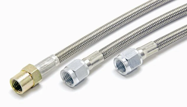 23in Long Steel Braided Line <br> Double AN-4 Female
