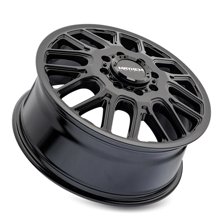 Cogent 8107D Dually Gloss Black Wheel <br> 07-10 Chevy Silverado 3500 HD, 11-18 Ram 3500 - Image 2