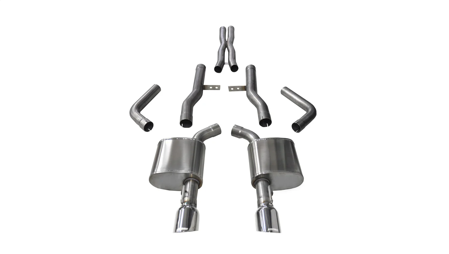 2.75in Cat-Back Dual Rear Exit with 4.5in.Tips <br> 2015-2020 Dodge Charger