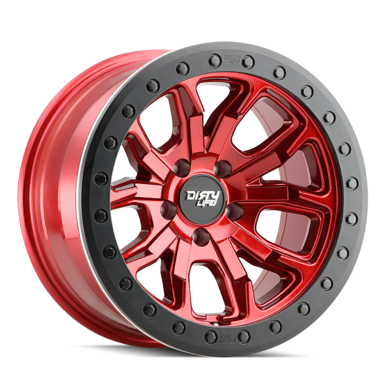Dt-1 9303 17x9 in Crimson Candy Red Wheel <br> 5x127 Bolt Pattern / -38mm Offset / 78.1mm Hub