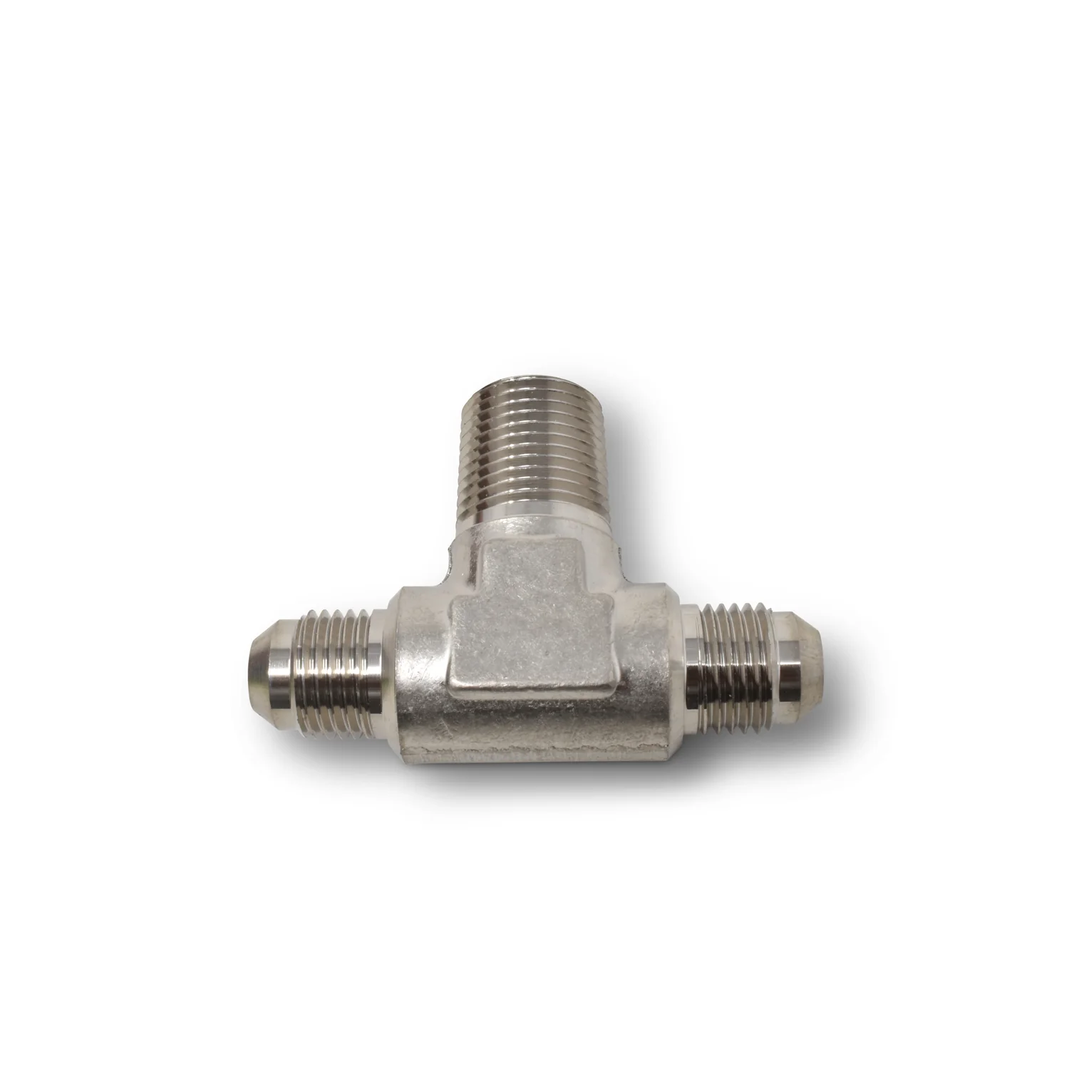 -6AN x 3/8 in NPT T Tee Adapter Fitting <br> Fitting Size: -6 AN x 3/8 in NPT - Image 4