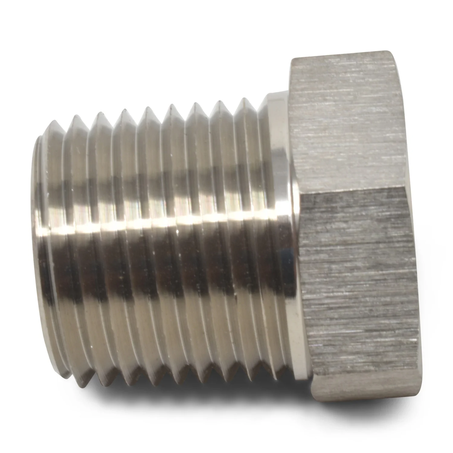 5/16 in x 1/4 in NPT Straight Bushing Reducer <br> Fitting Size: 5/16 in x 1/4 in NPT