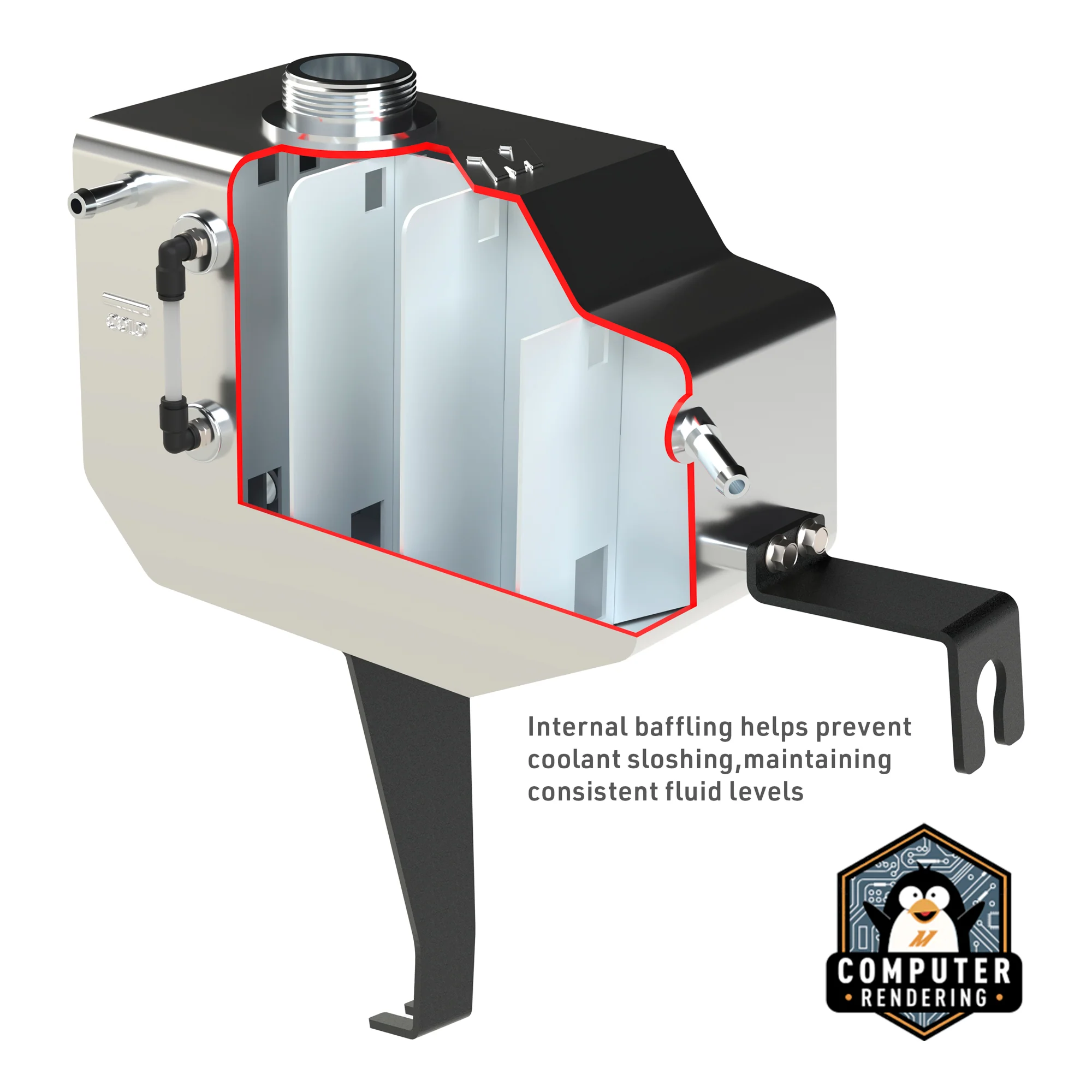 Aluminum Expansion Tank <br> 11-14 Ford F-150, Expedition - Image 6