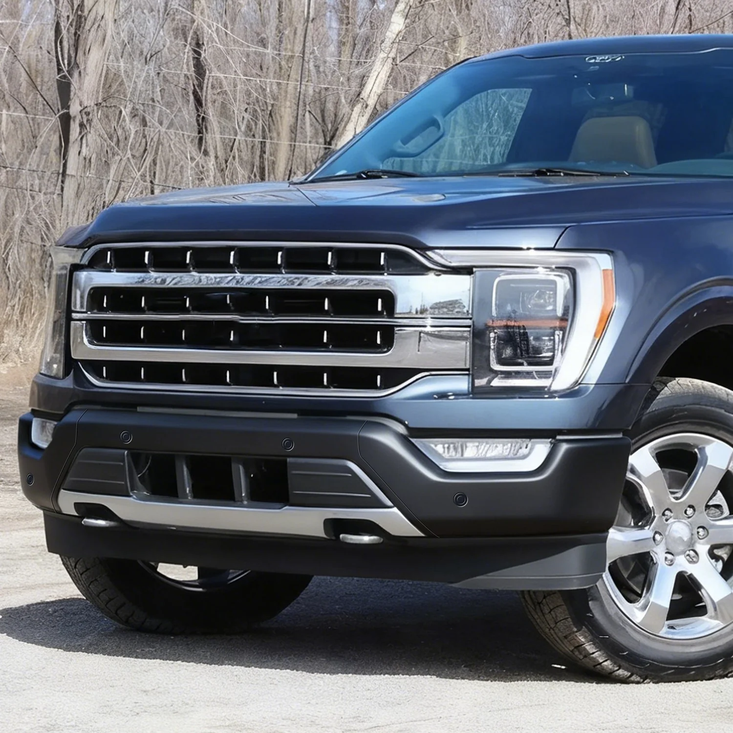 Modular Style Front Bumper w/ Parking Distance Holes<br>21-23 Ford F-150 - Image 6