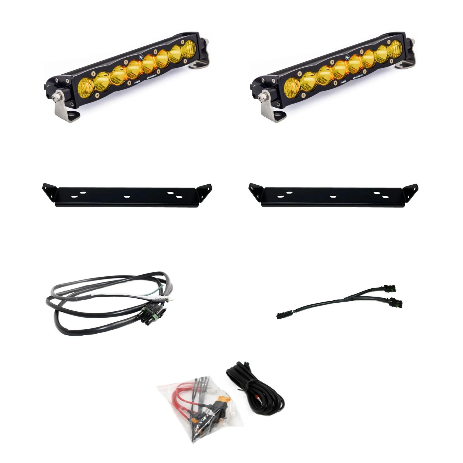 S8 10 Inch Dual Behind Grille Light Bar Kit <br> 21-25 Ford F-150