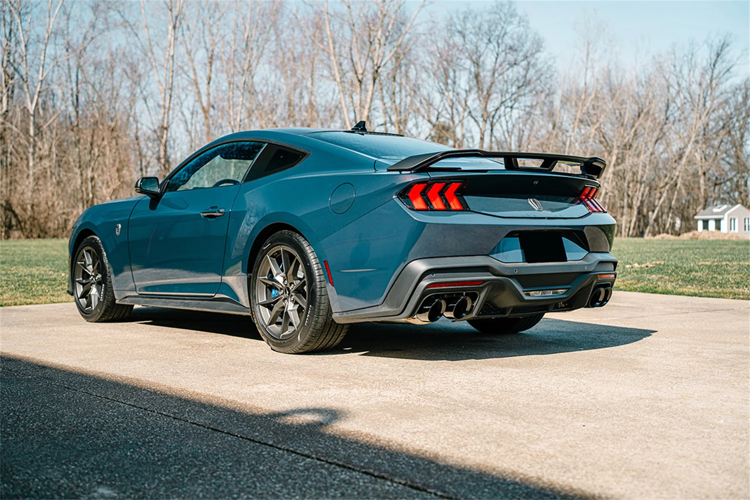 2.5in Axle-Back Dual Rear Exit w/ Single 3.5in Tips <br> 2024-2025 Ford Mustang - Image 2