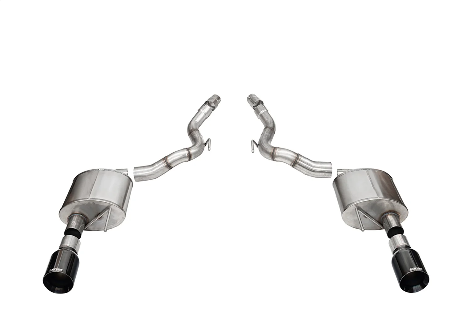 2.5in Axle-Back Dual Rear Exit with Turn Downs <br> 2024-2025 Ford Mustang