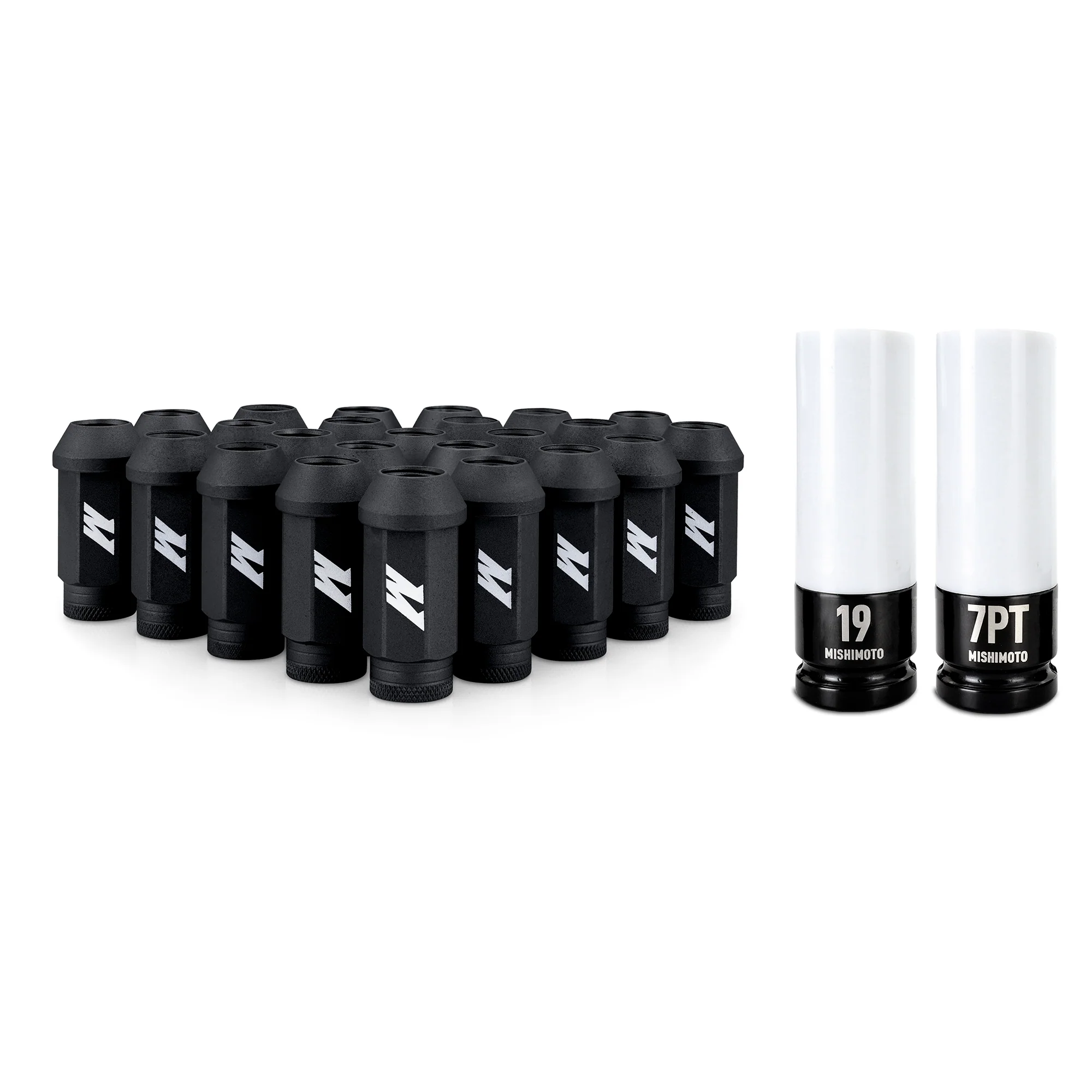 24pc Set Steel Locking Lug Nuts <br> 95-25 GM/Ford/Toyota/Nissan/Jeep/Lexus/INFINITI