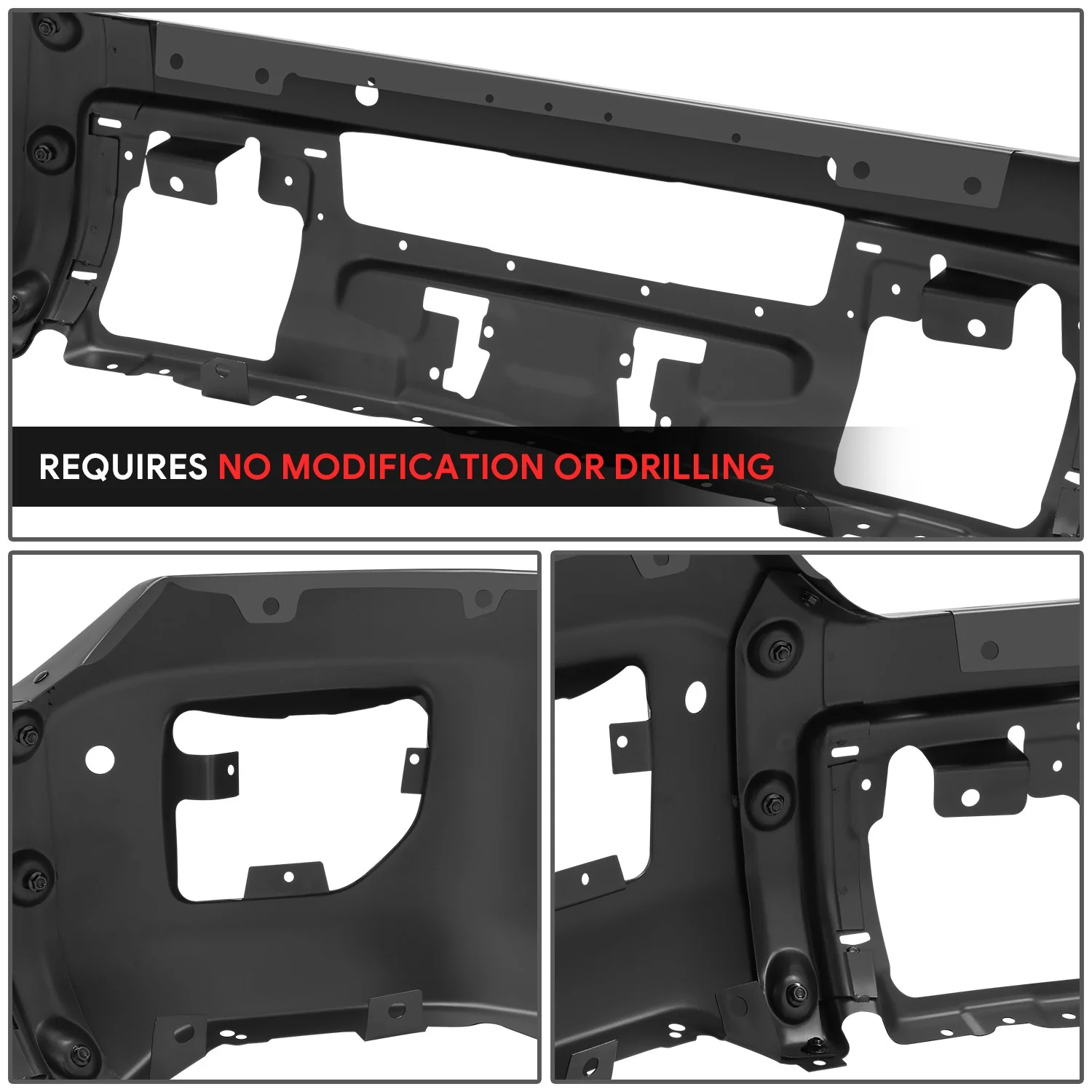 Modular Style Front Bumper w/ Parking Sensor Holes<br>15-19 GMC Sierra 2500 3500 HD - Image 4