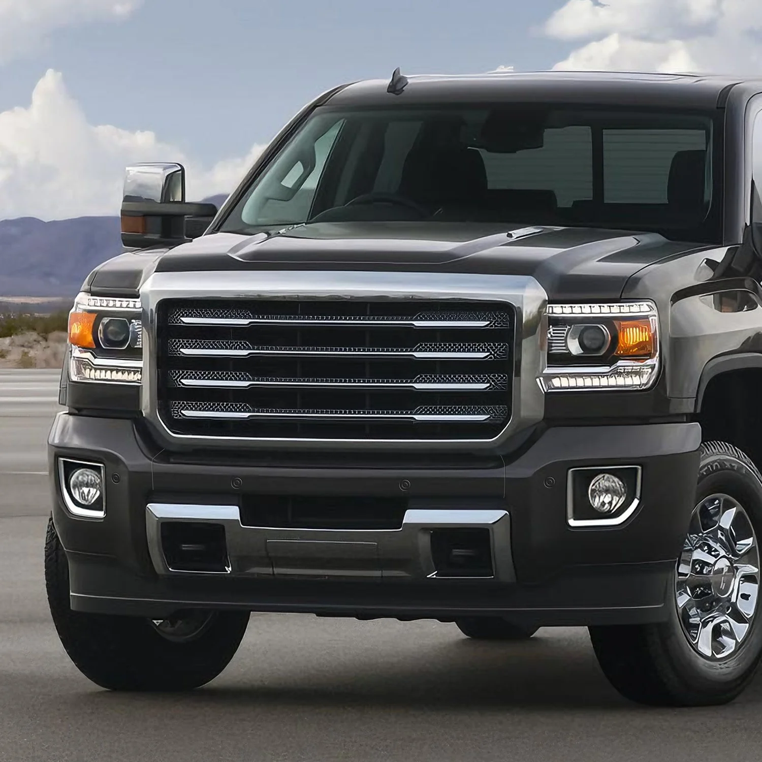 Modular Style Front Bumper w/ Parking Sensor Holes<br>15-19 GMC Sierra 2500 3500 HD - Image 6