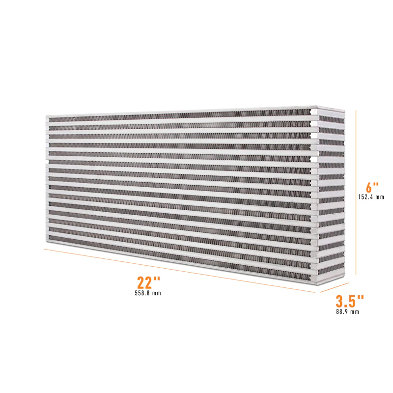 Universal Air-to-Air Race Intercooler Core <br> 22 L X 3.5 W X 6 in H - Image 3