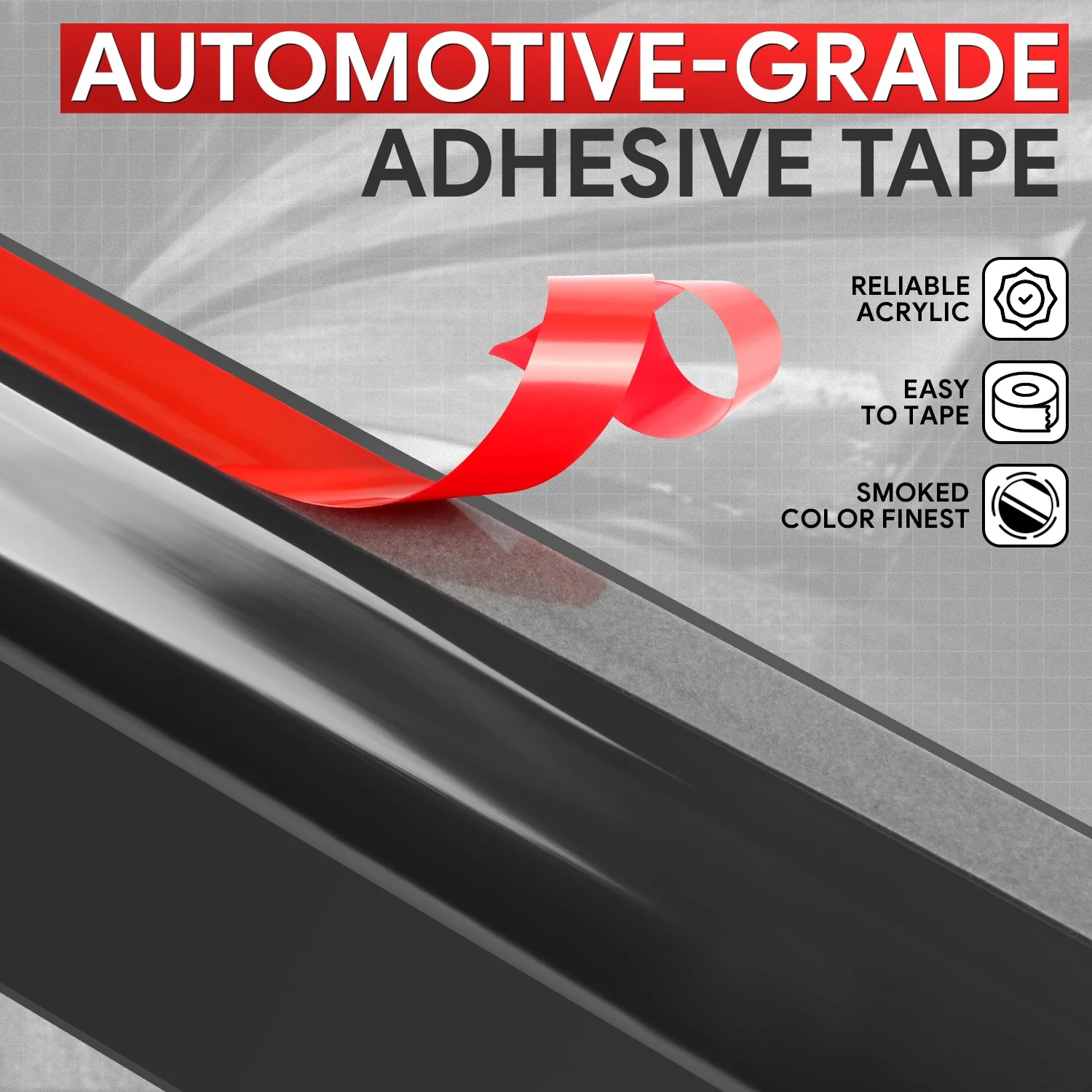 4Pcs Window Visors Guard Deflector<br>17-23 Kia Stinger - Image 3