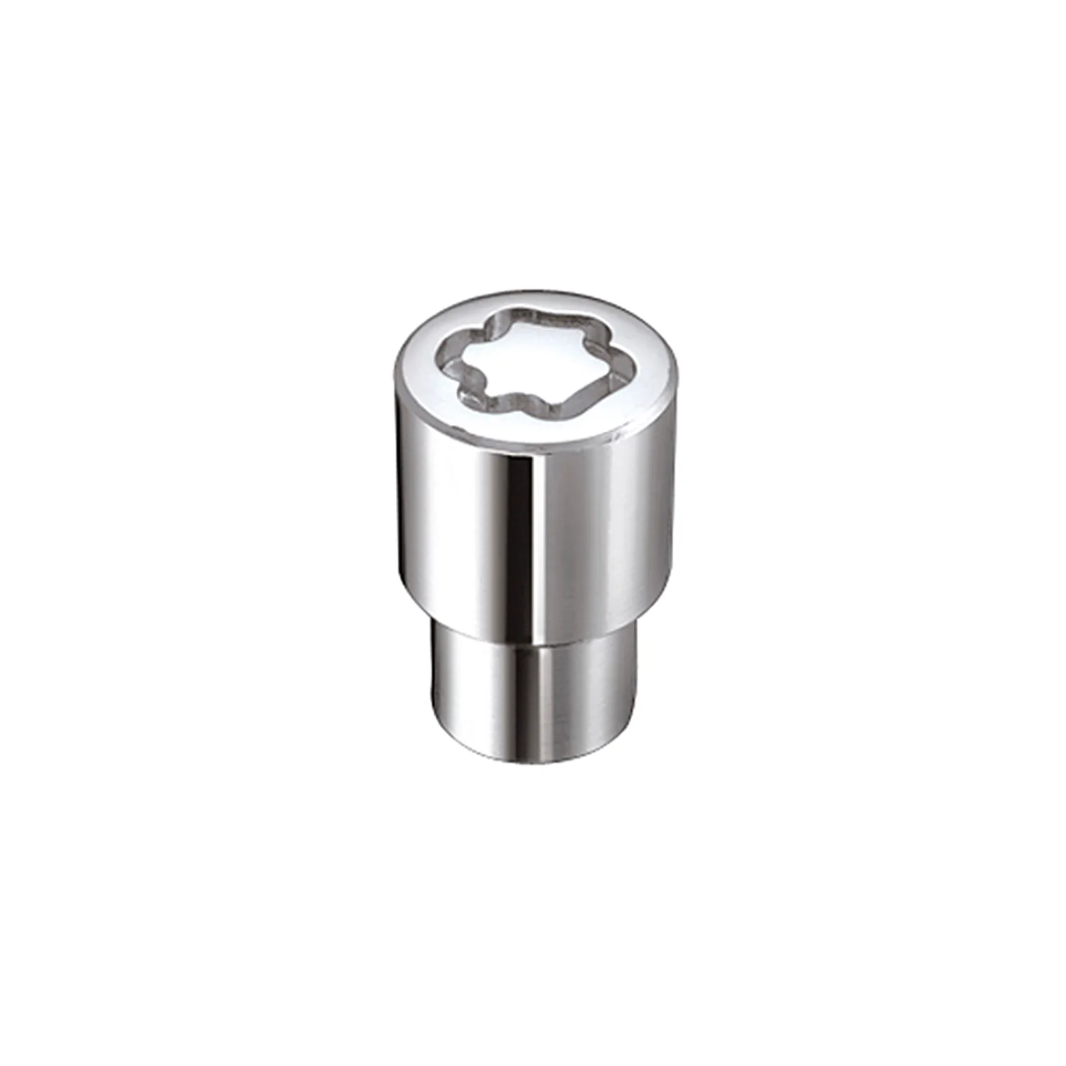 4-Pack Regular Shank Exposed Wheel Lock Nuts <br> M12 x 1.5 Thread, 19 & 21mm Dual Hex x 1.38in L - Image 2