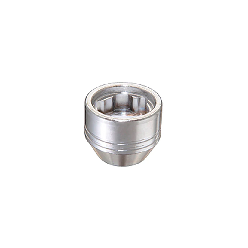 4-pack Cone Seat Under Hub Cap Wheel Locks <br> M12 x 1.75 Thread, 19 & 21mm Dual Hex x 0.802in L - Image 2