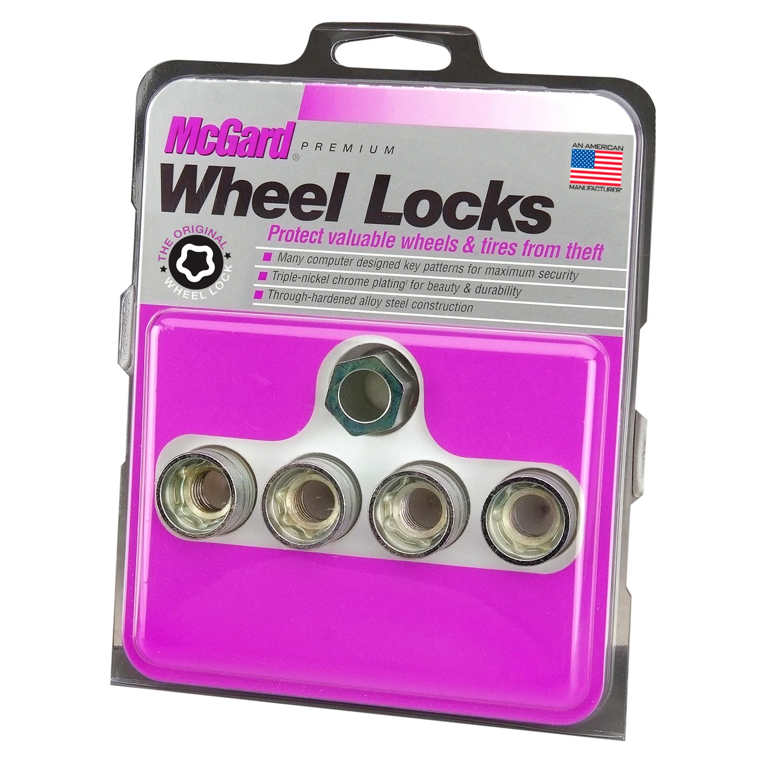 4-Pack Cone Seat Under Hub Cap Wheel Lock Nuts <br> M14 x 2.0 Thread, 13/16in Hex x 0.893in L - Image 3