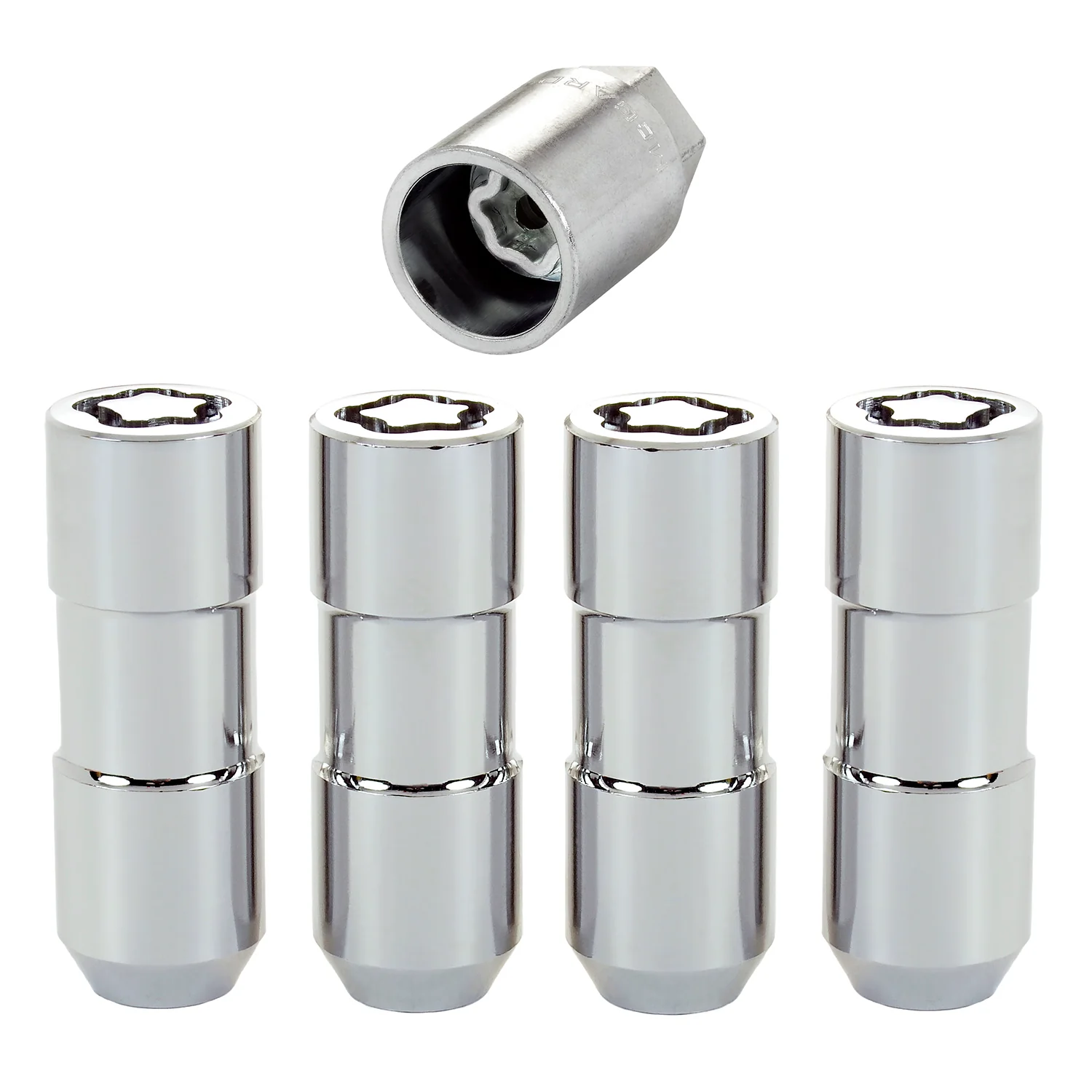 Cone Seat Exposed Style Wheel Locks <br> 9/16-18 Thread, 7/8in Hex x 2.50in L