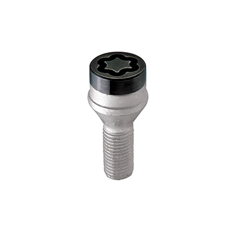 4-pack Cone Seat Style Wheel Lock Bolts <br> M14 x 1.25, 17mm Hex, 27.3mm Shank Length - Image 2