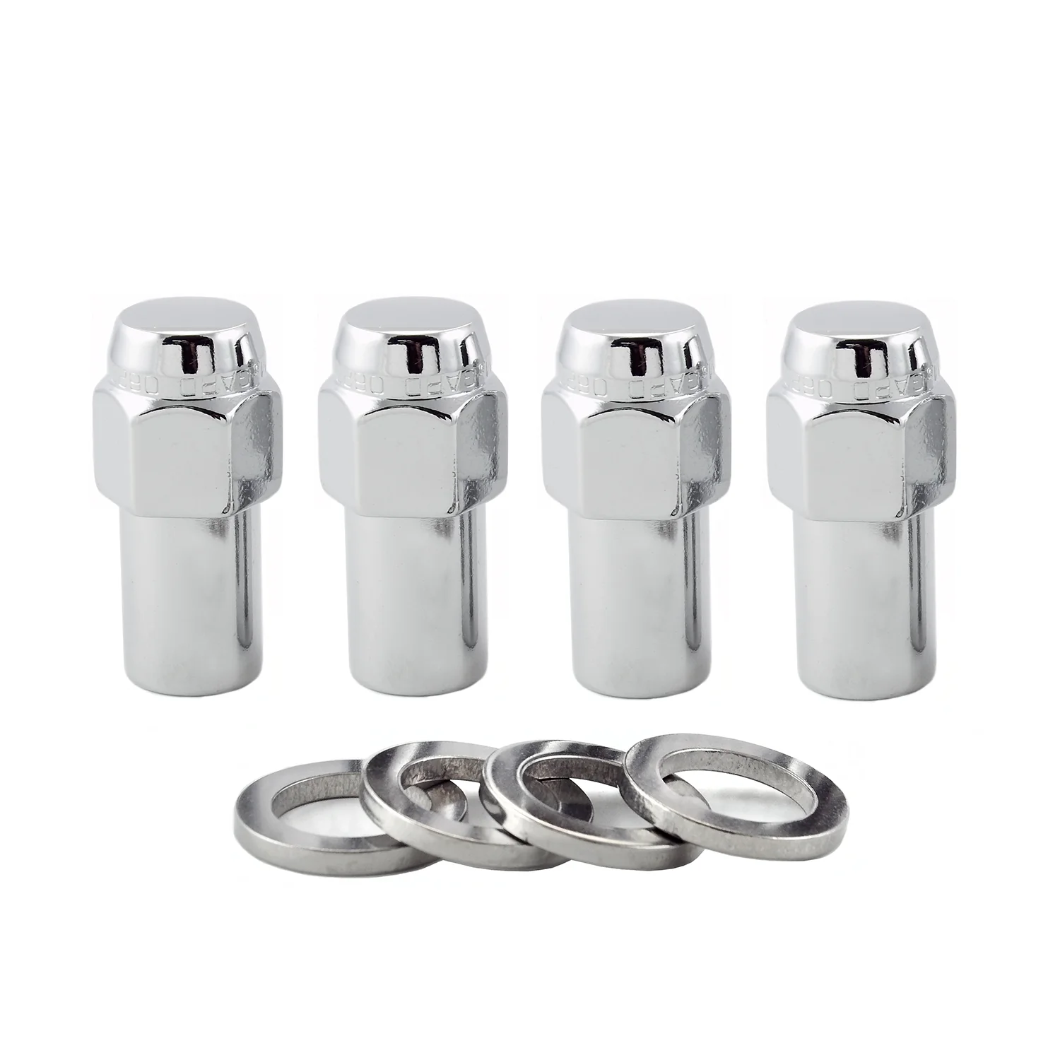 Long Shank Hex Lug Nut <br> M12 x 1.5 Thread, 13/16in Hex x 1.85in L
