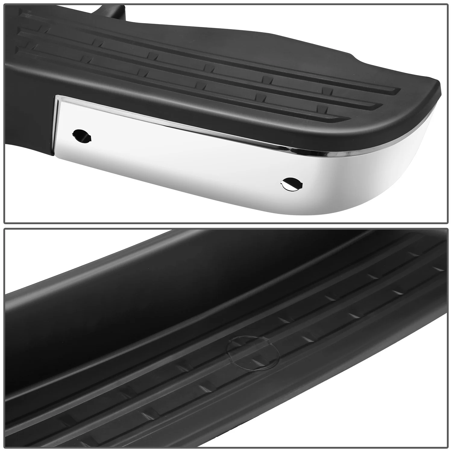Chrome Rear Step Bumper w/Parking Sensor Holes<br>12-21 Nissan NV1500 NV2500 NV3500 - Image 3
