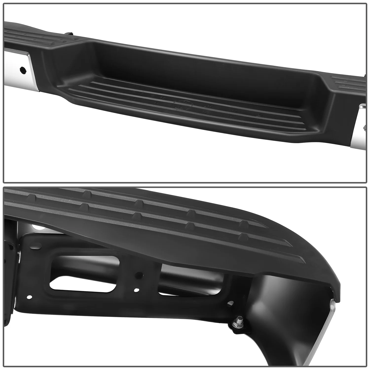 Chrome Rear Step Bumper w/Parking Sensor Holes<br>12-21 Nissan NV1500 NV2500 NV3500 - Image 5