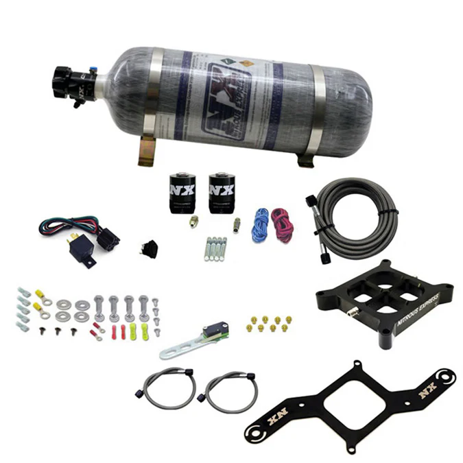 4150 Single Entry Plate Nitrous Kit w/Comp Bottle <br> Universal Application