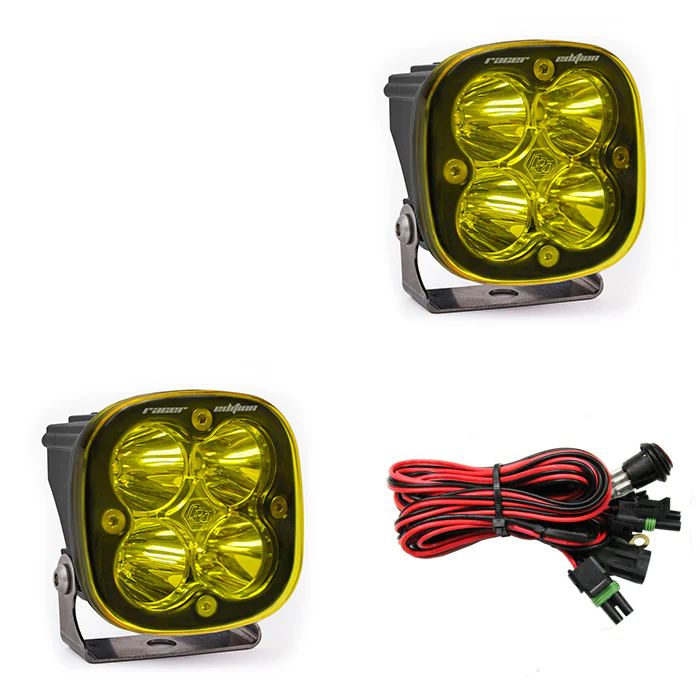 Squadron Racer Edition LED Auxiliary Light Pod Pair <br> Length 3.07in X Depth 2.77in X Height 3.07in