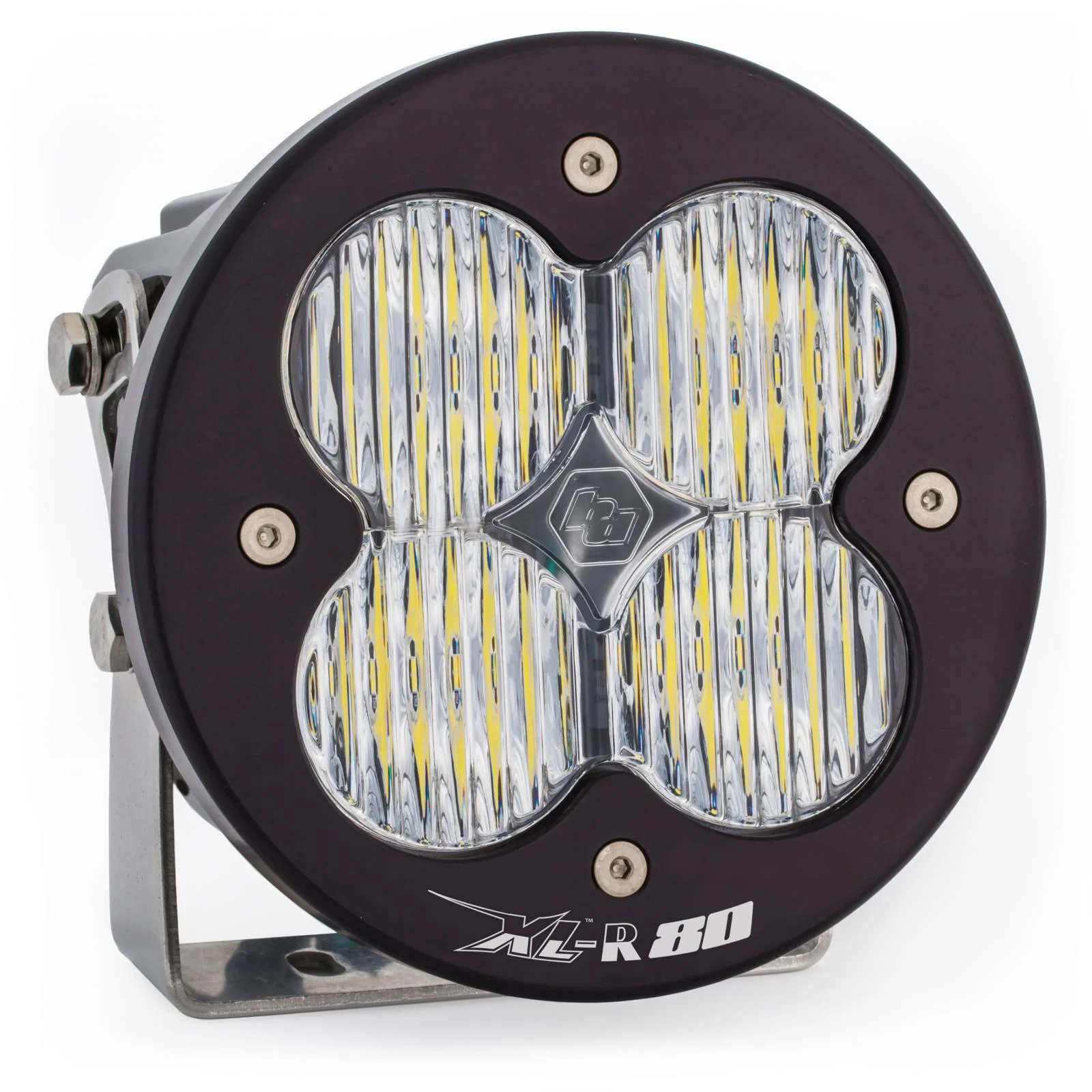 XL R 80 Wide Cornering LED Light Pod <br> Length 5.24in X Depth 3.65in X Height 5.24in