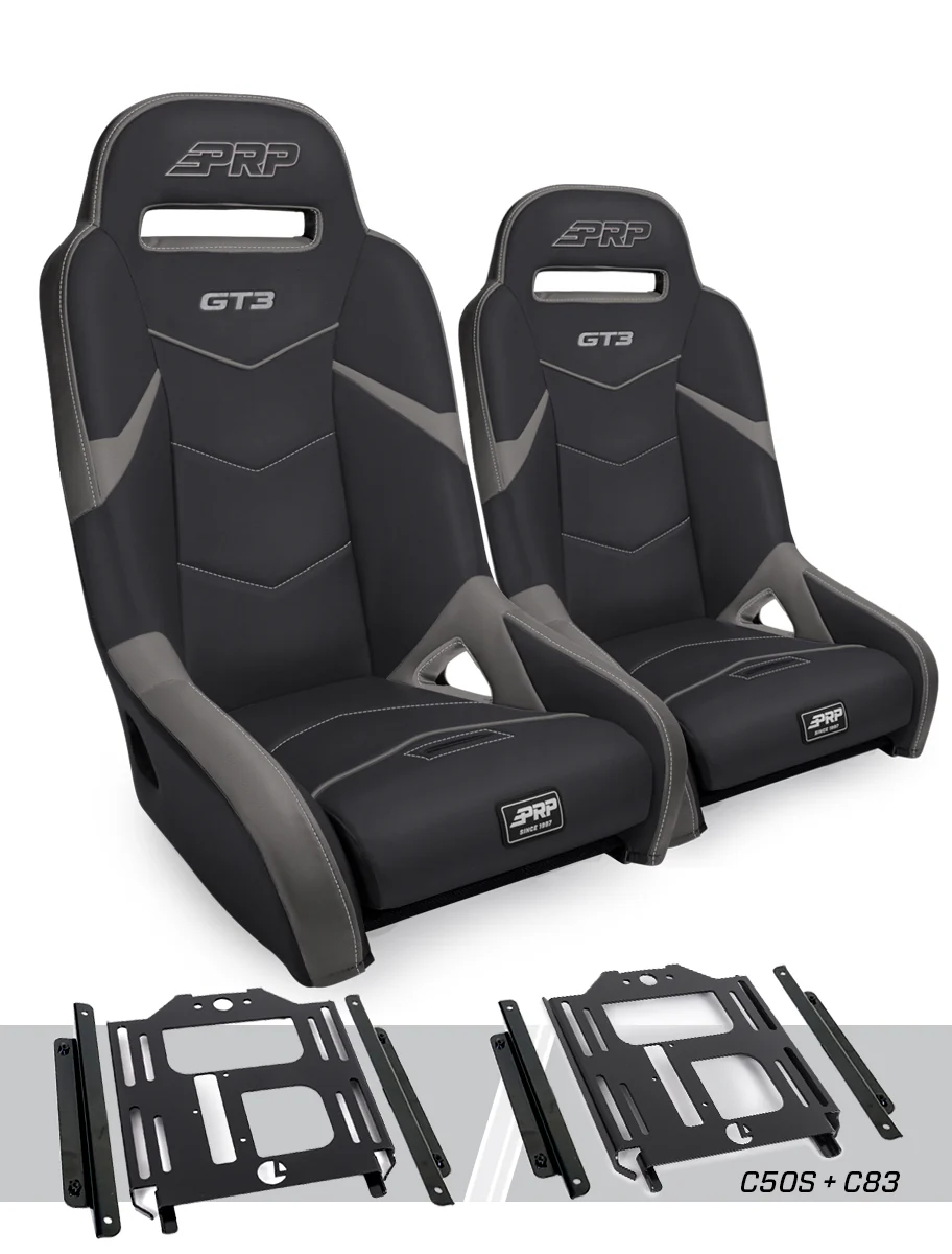 GT3 Suspension Seats Kit <br> 12-22 Polaris RZR 570 / 800 / 900 / S / 4 Models