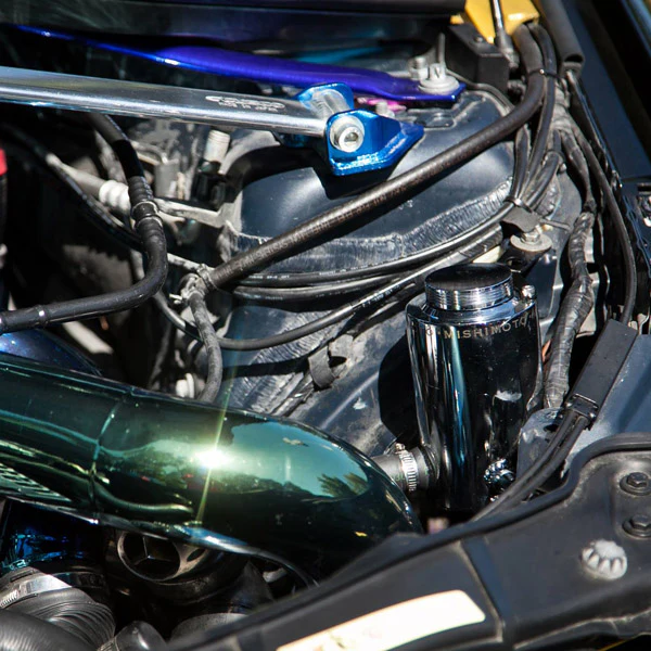 Aluminum Power Steering Reservoir Tank <br> Universal Fit - Image 2