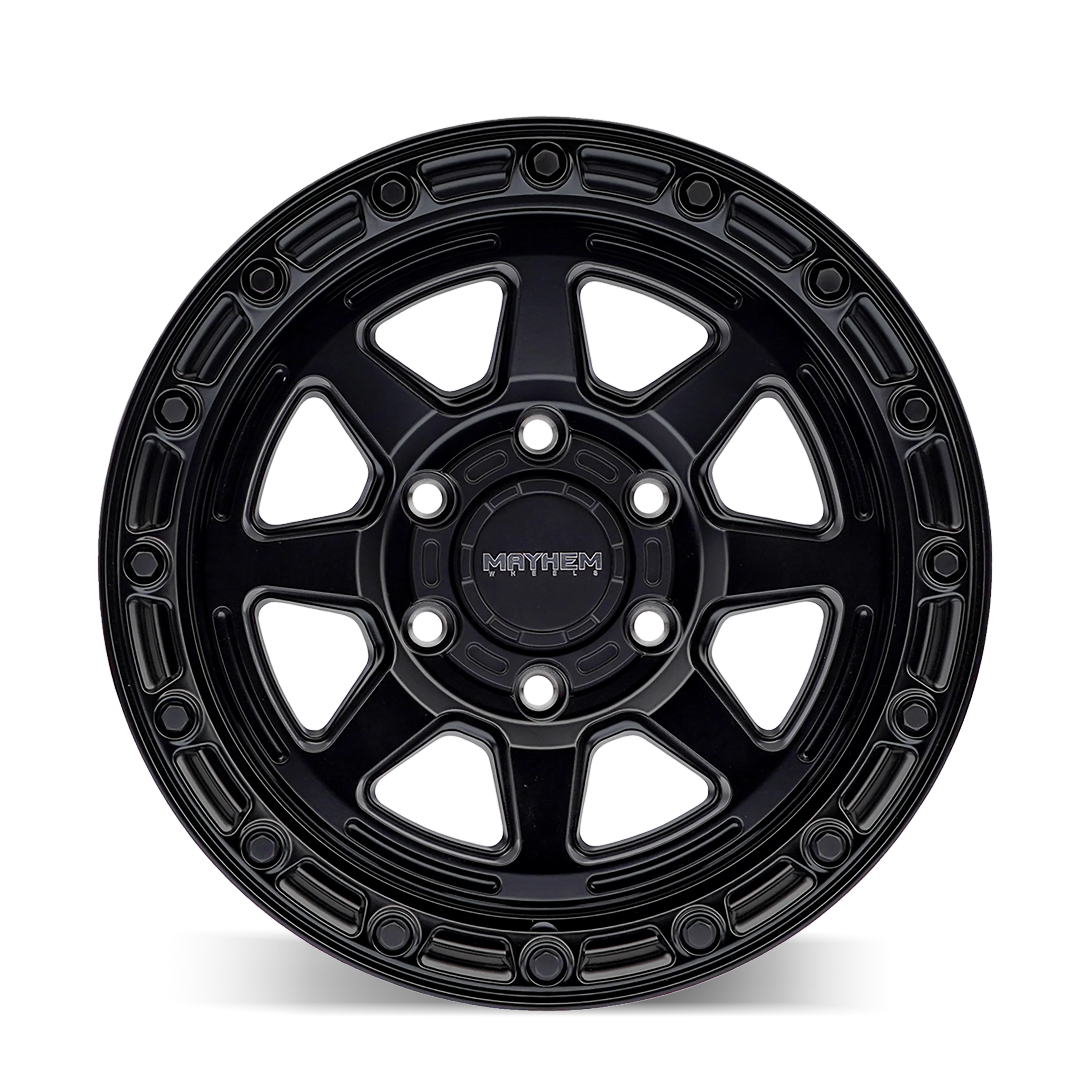Ridgeline 8306 Hub Satin Black Wheel <br> 17x8.5 / 6x139.7 BP / -6mm Offset / 106.1mm Hub - Image 3