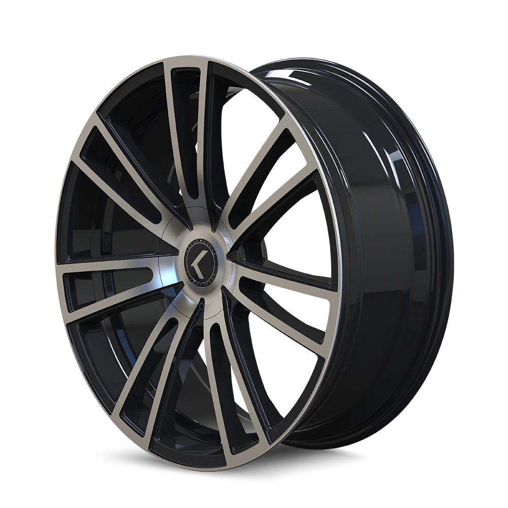 Spectra KR183 18x8in Gloss Black Machined Wheel <br> 5x112 Bolt Pattern / 40mm Offset / 74.1mm Hub - Image 2