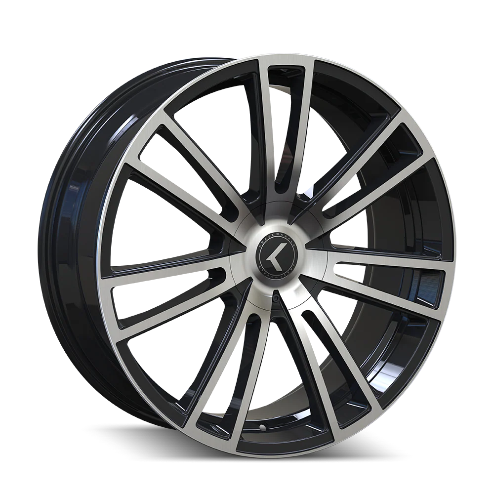 Spectra KR183 20x8.5in Gloss Black Machined Wheel <br> 5x115 Bolt Pattern / 38mm Offset / 74.1mm Hub