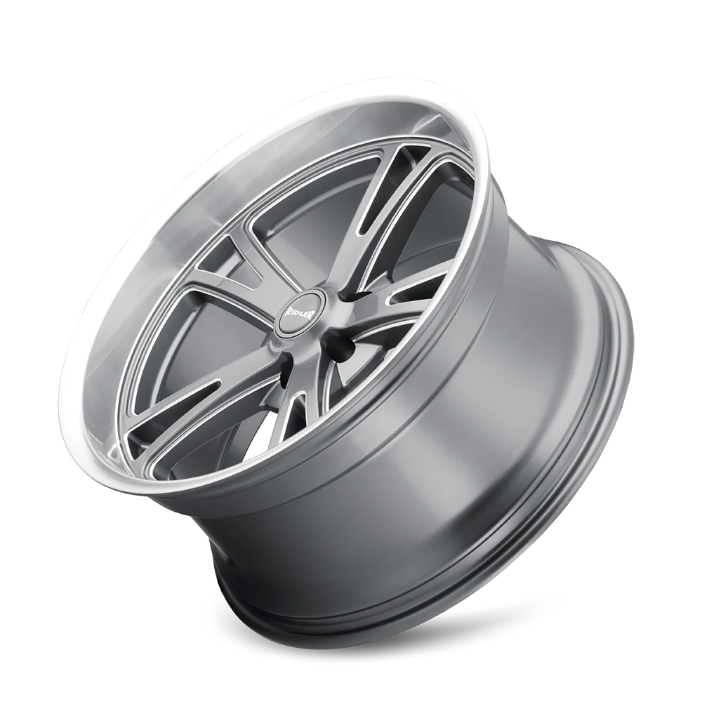 Style 606 17x7 in Gloss Grey Machined Wheel <br> 5x114.3 Bolt Pattern / 0 mm Offset / 83.82 mm Hub - Image 3