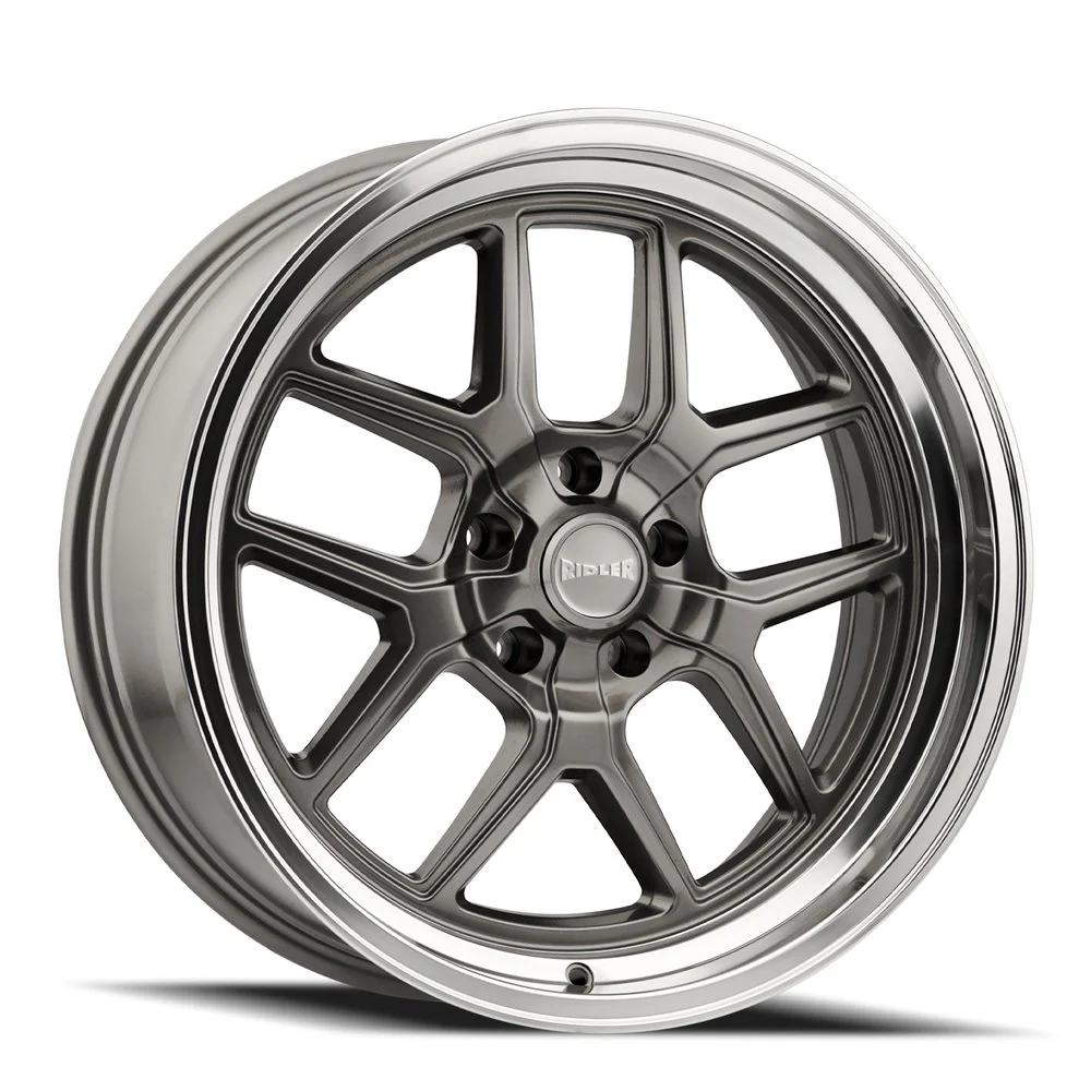 Style 610 20x8.5 in Gloss Grey Polished Wheel <br> 5x120.65 Bolt Pattern / 0 mm Offset / 83.82 mm Hub