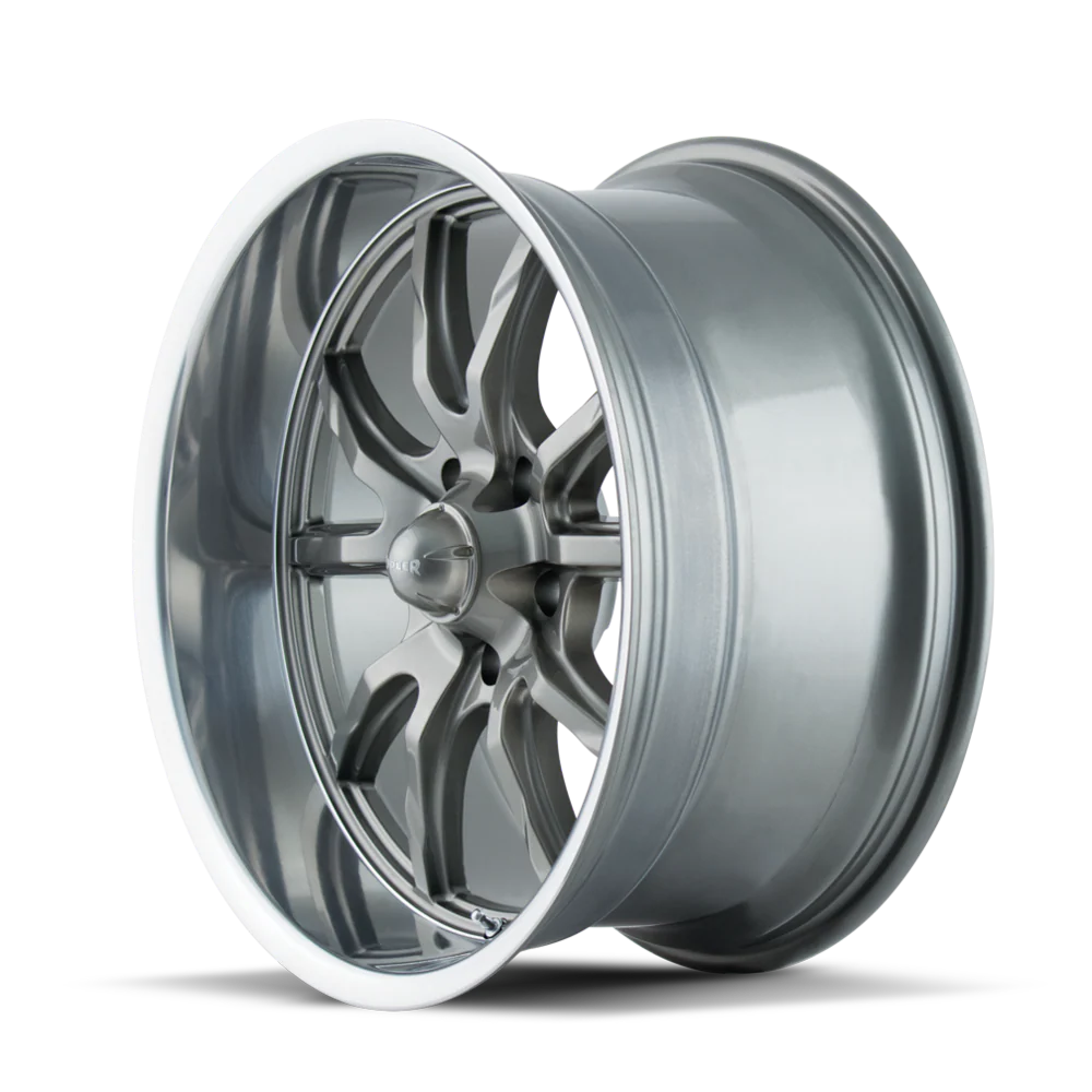 Style 650 17x8 in Gloss Grey Polished Wheel <br> 5x114.3 Bolt Pattern / 0 mm Offset / 83.82 mm Hub - Image 2