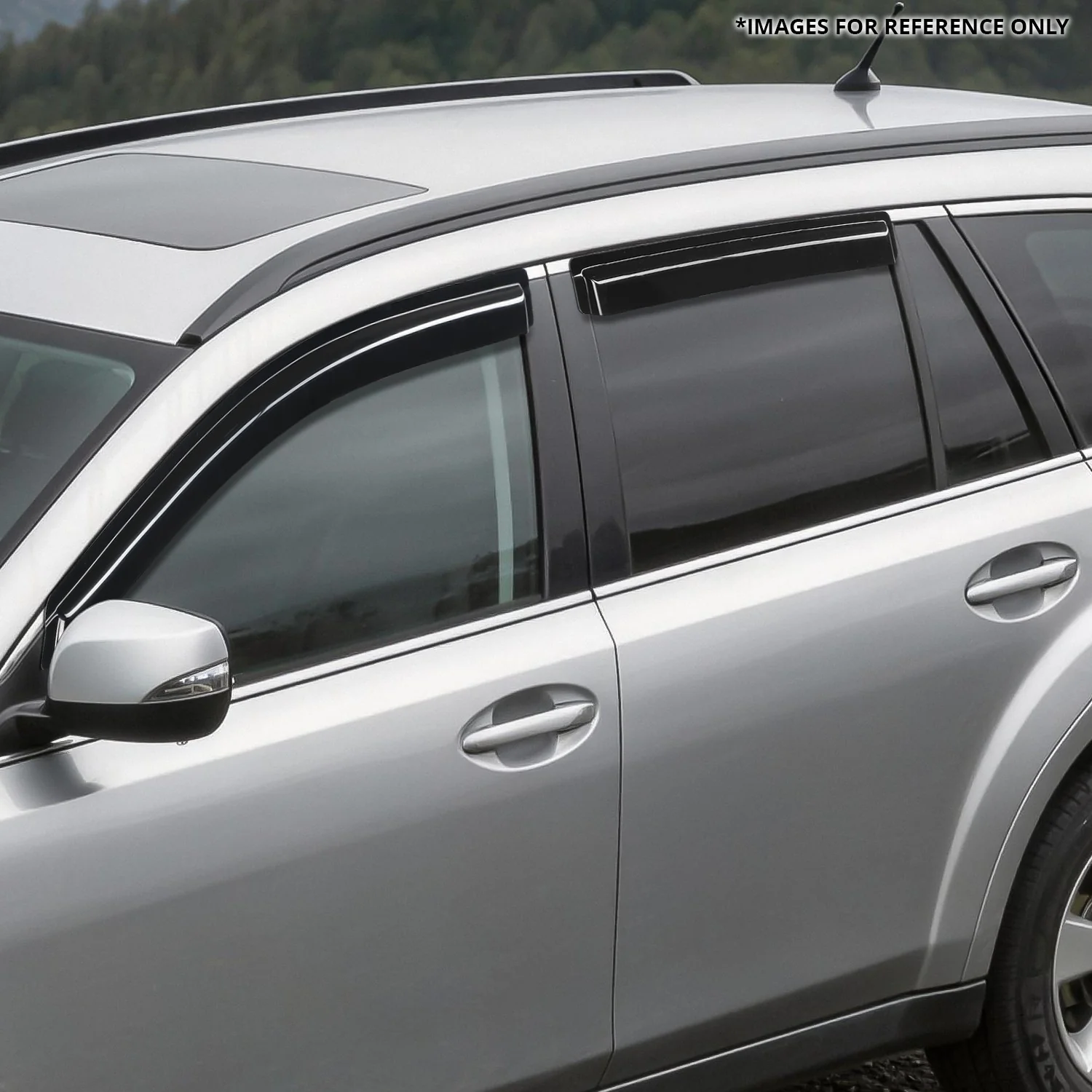 4Pcs Window Visors Guard Deflector<br>10-14 Subaru Outback - Image 6