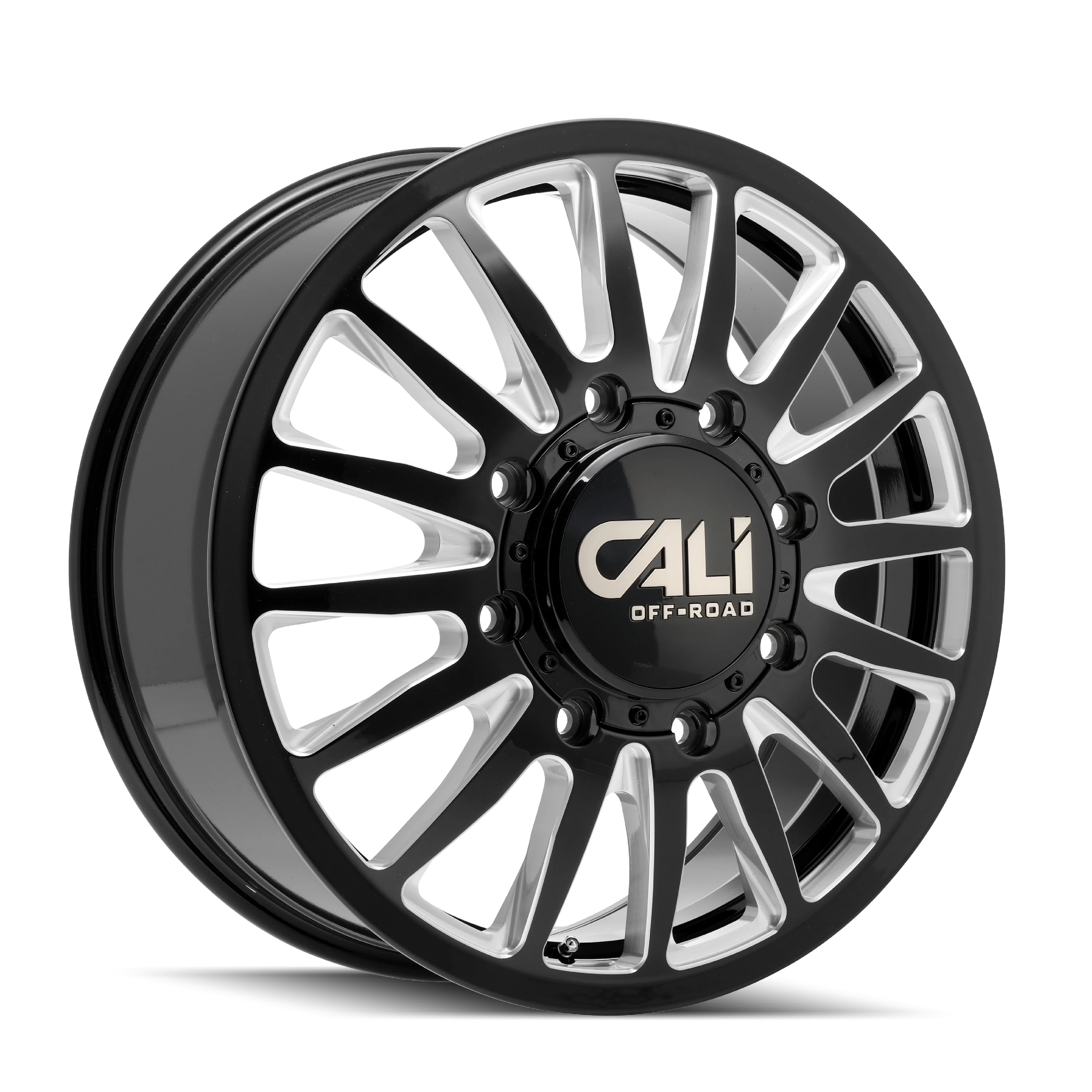 Summit 9110D Dually Gloss Black Milled Wheel <br> 2017, 19-26 Ram 3500