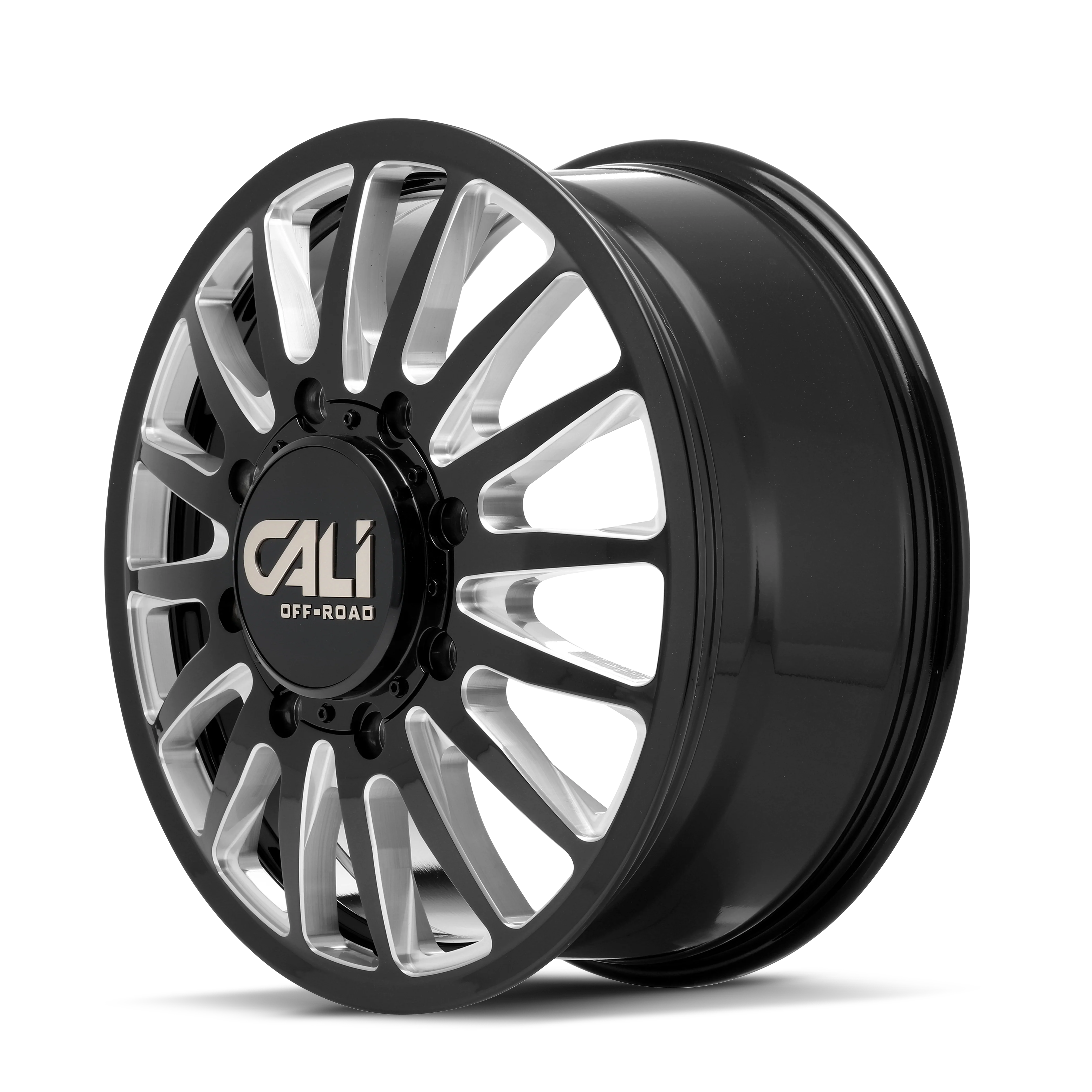Summit 9110D Dually Gloss Black Milled Wheel <br> 2017, 19-26 Ram 3500 - Image 2