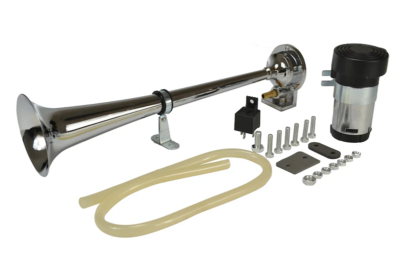 Horn Kit Bl Chrome Air 1Trumpet 12V <br> Universal - Image 3