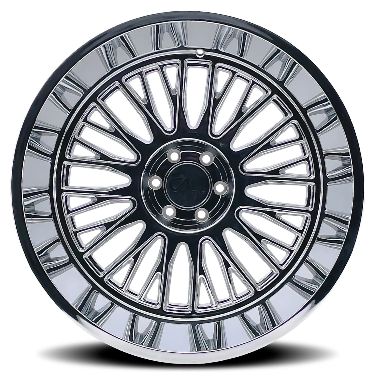 Vertex 9116 Chrome Wheel <br> 22x12 / 8x165.1 BP / -44mm Offset / 125.2mm Hub - Image 2