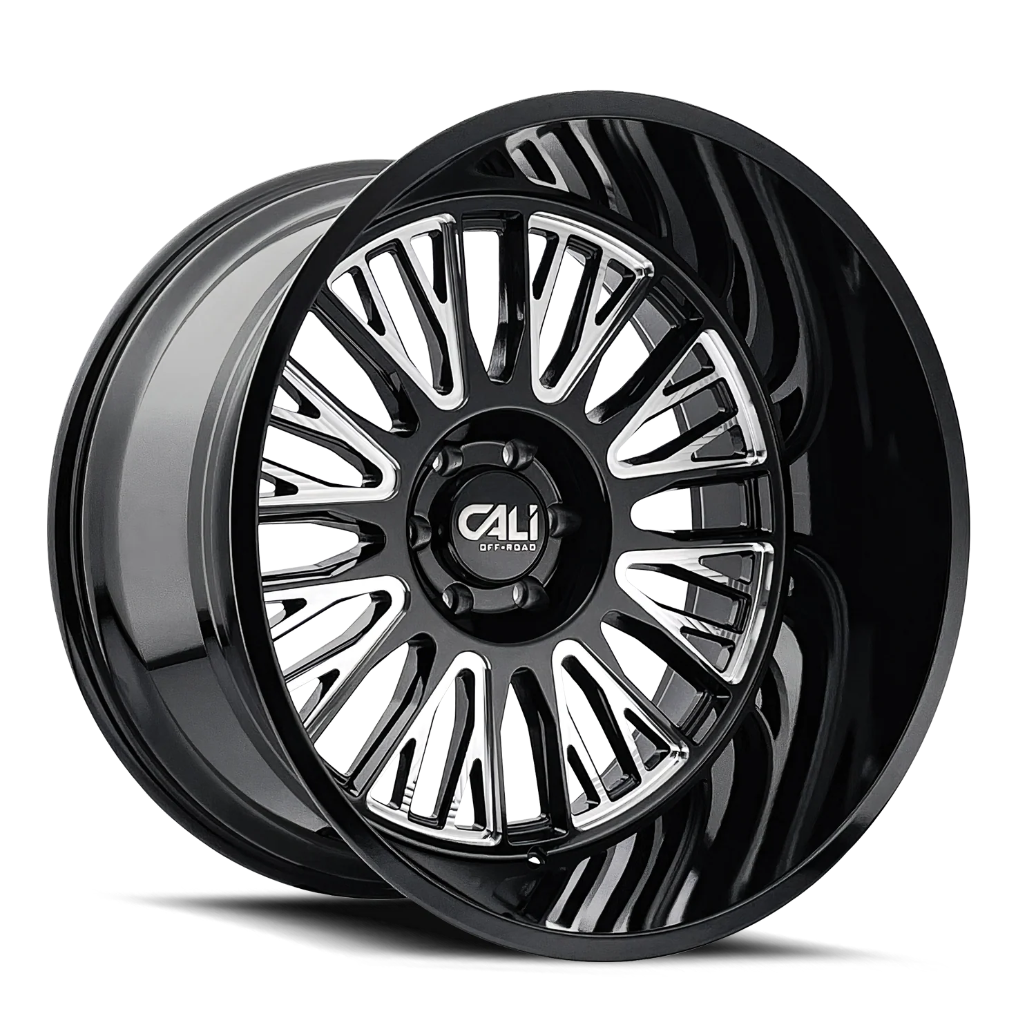 Vertex 9116 Gloss Black Milled Wheel <br> 99-26 Ford F-250 F-350 Super Duty