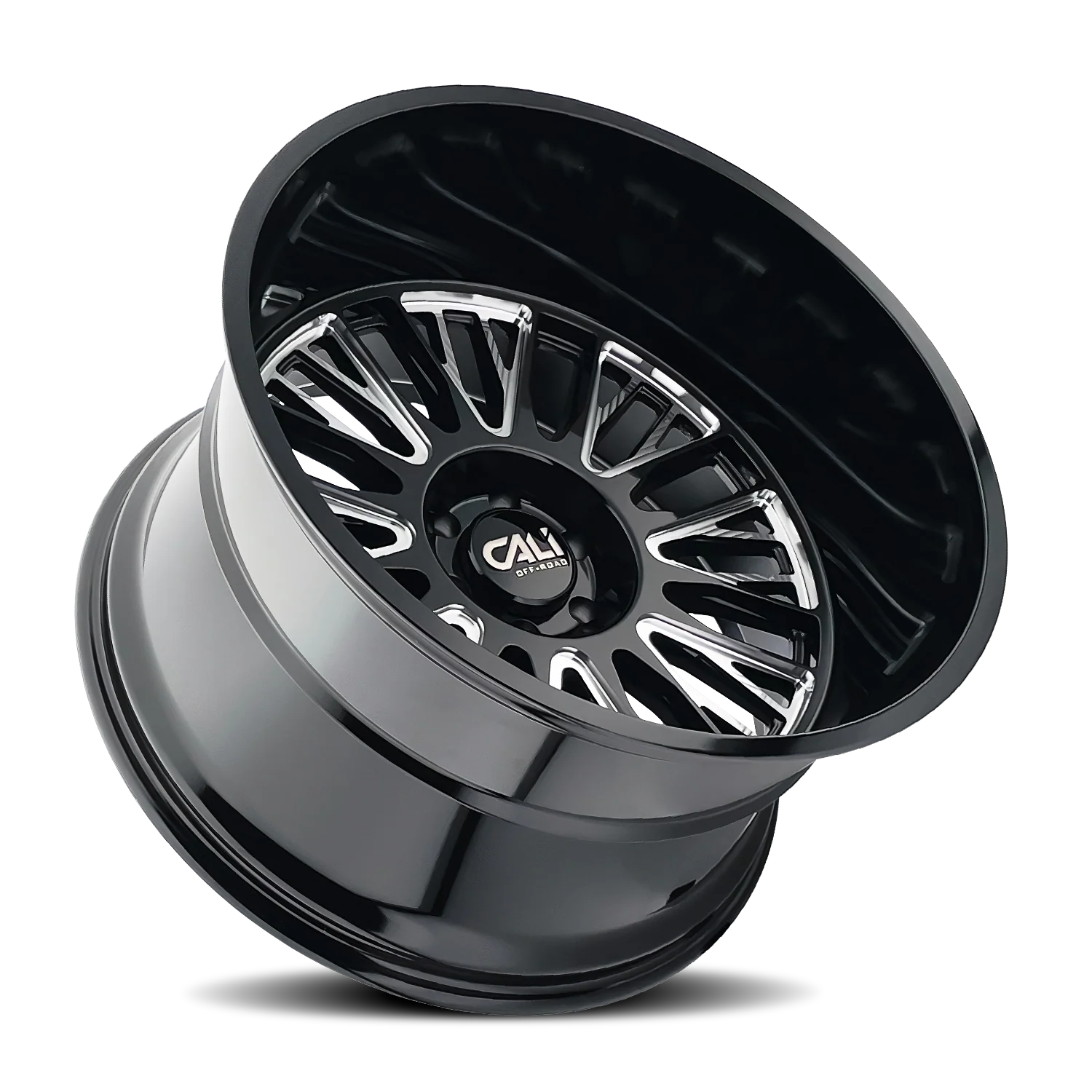 Vertex 9116 Gloss Black Milled Wheel <br> 99-26 Ford F-250 F-350 Super Duty - Image 2