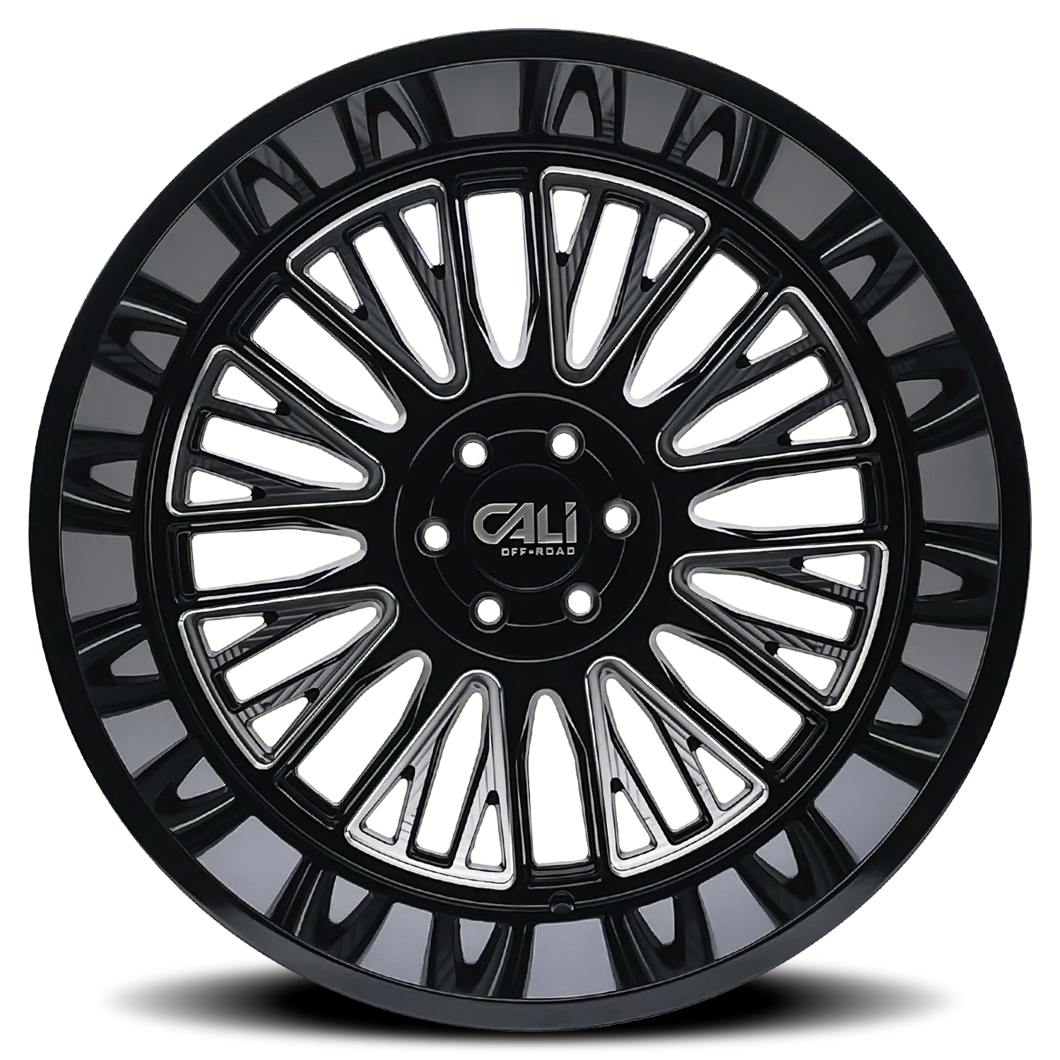 Vertex 9116 Gloss Black Milled Wheel <br> 99-26 Ford F-250 F-350 Super Duty - Image 3